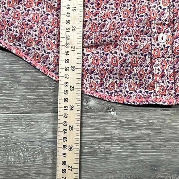 Anthropologie Holding Horses pink floral button blouse Size 2 - Picture 7 of 14